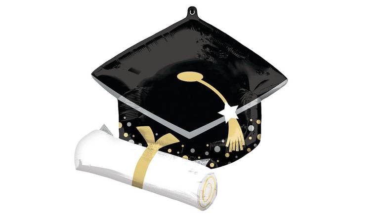 25" Graduation Cap & Diploma Balloon