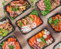 【ごはん大盛り無料!】丼丸八丁堀店 Don-maru Watanabe (Bowl of rice topped with sashimi)