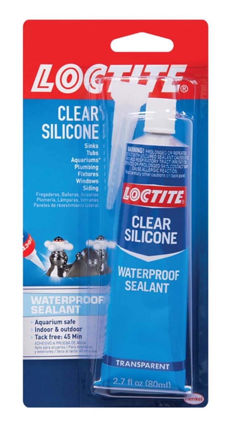 Loctite Clear Silicone Medium Strength Silicone Clear All-Weather Adhesive 2.7 Oz