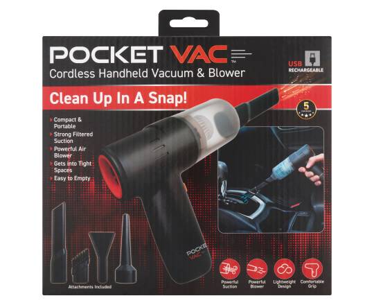 Pocket Vac Cordless Handheld Vacuum & Blower