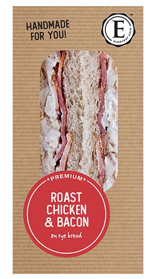 Chicken Bacon Rye Sandwich