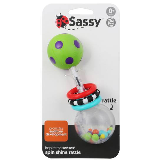Sassy Spin Shine Rattle (1 rattle)