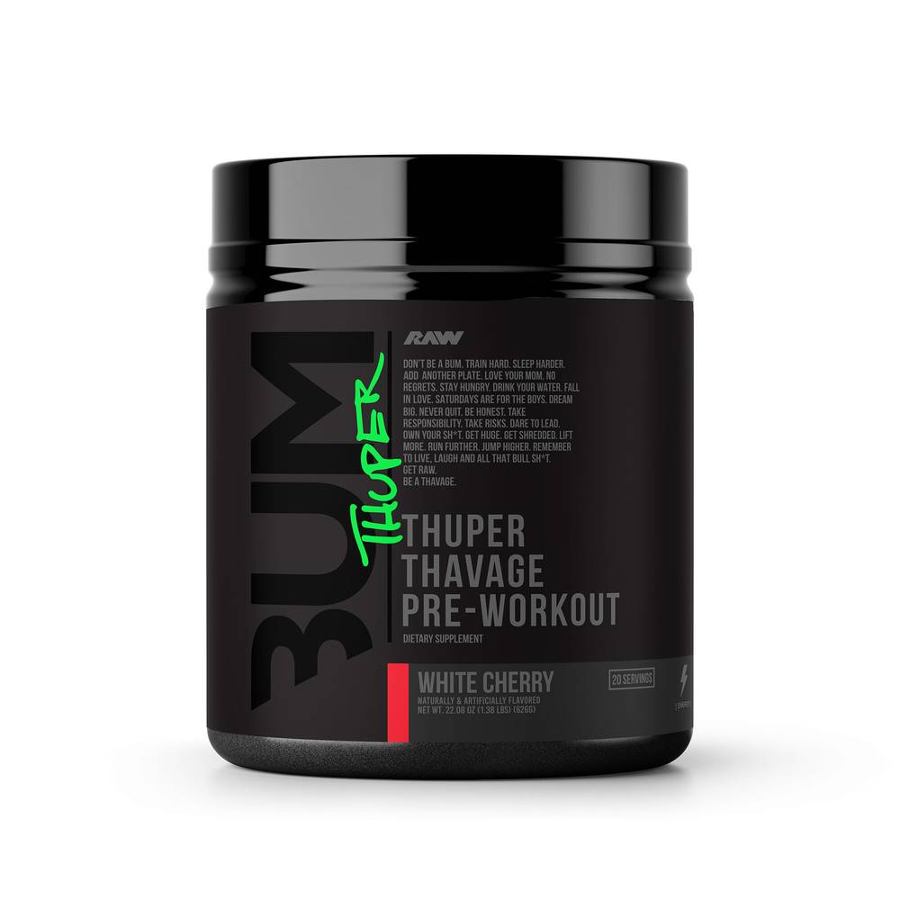 Raw Nutrition Thuper Thavage Pre-Workout (white cherry)