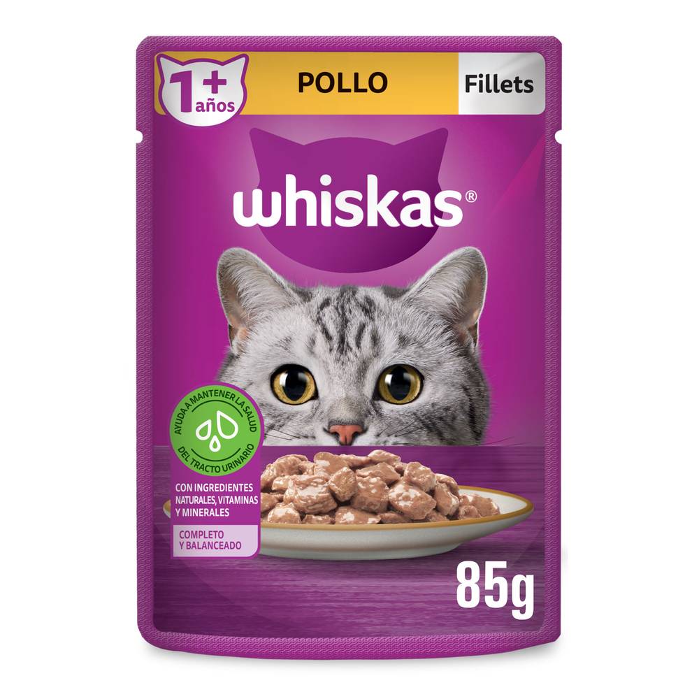 Whiskas alimento húmedo fillets para gato (pollo)