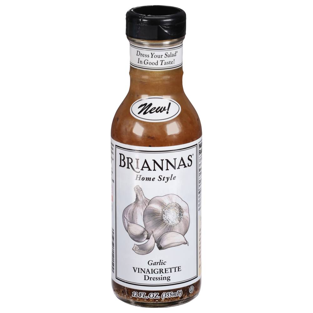 Briannas Home Style Garlic Vinaigrette Dressing (12 fl oz)