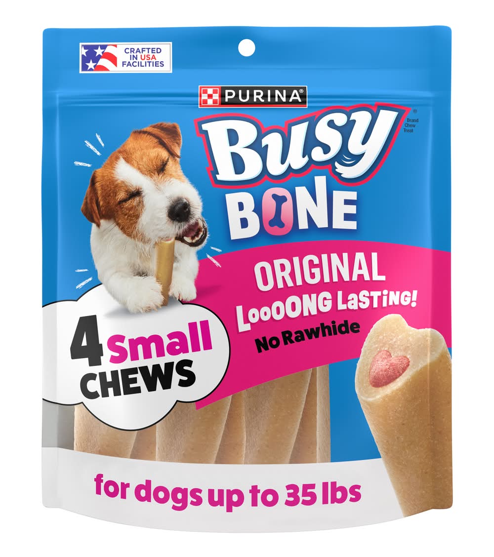 Purina Busy Bone Mini Long-Lasting Chew Dog Treats (6.5 oz, 4 ct)