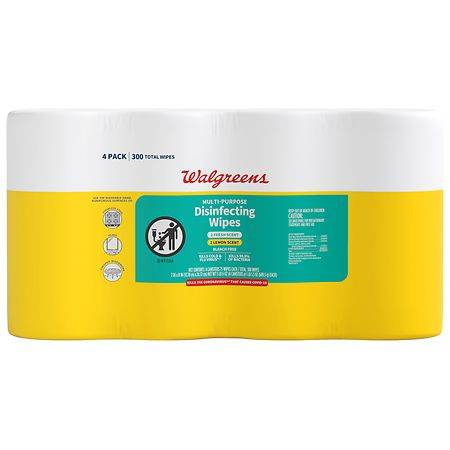 Walgreens Fresh and Lemon Disinfectant Wipes (5.6 lbs)