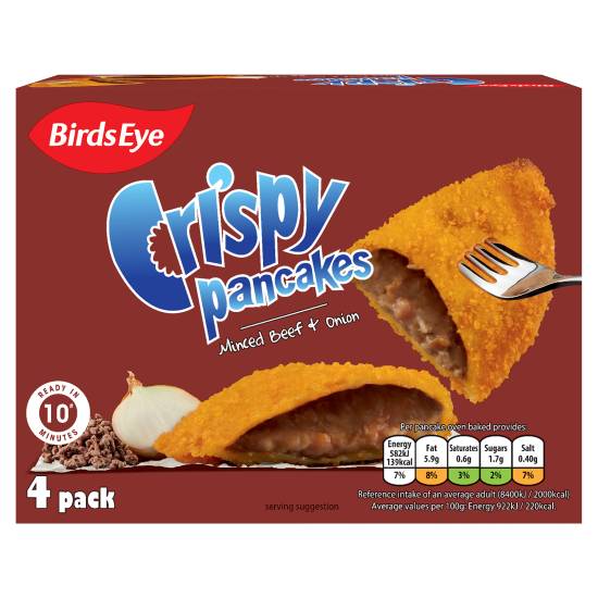 Birds Eye Crispy Pancakes (minced beef-onion)
