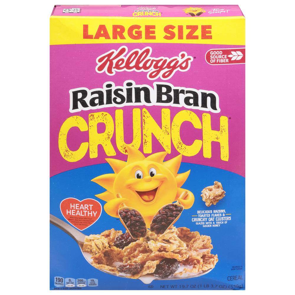 Raisin Bran Kellogg's Crunch Breakfast Cereal Original