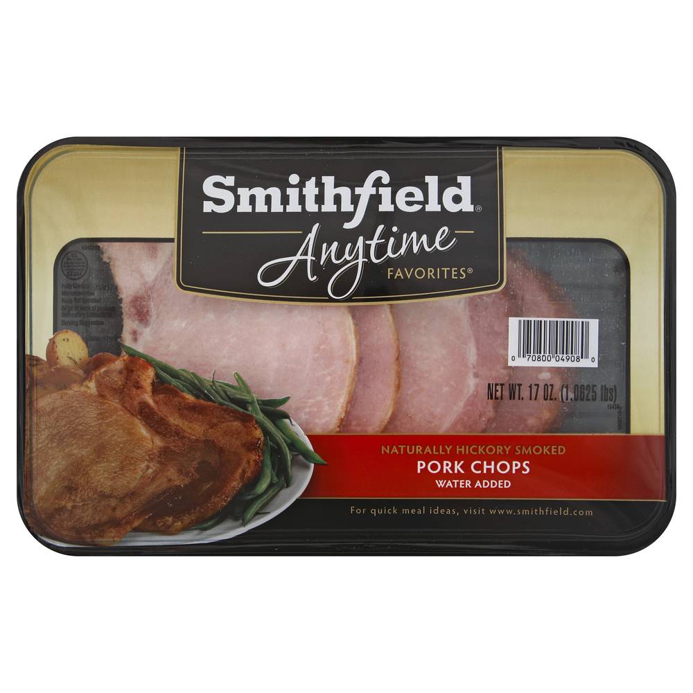 Smithfield Naturally Hickory Smoked Pork Chops (1.06 lbs)