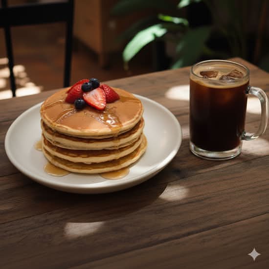 Combo HotCakes de Avena + Bebida