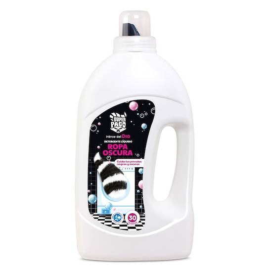 Detergente máquina líquido ropa oscura Super Paco botella 30 lavados