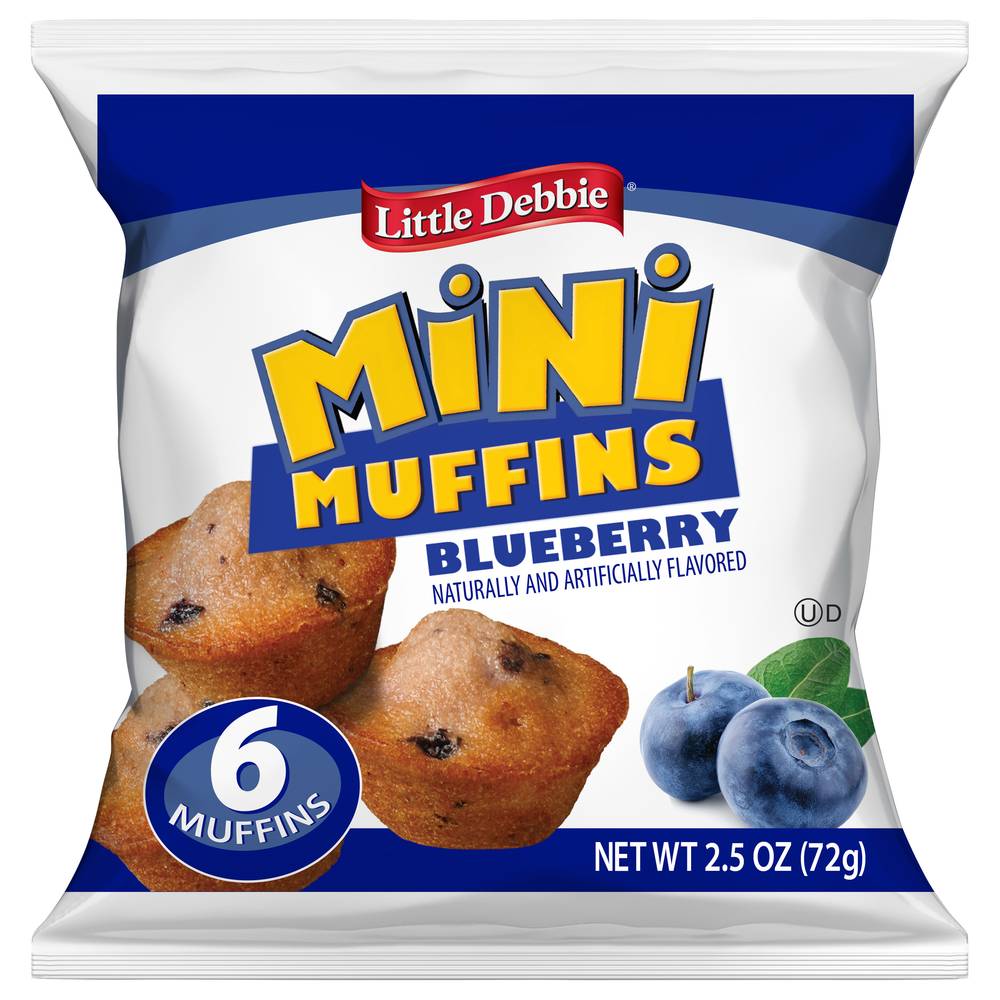 Little Debbie Mini Muffins, Blueberry (2.5 oz, 6 ct)