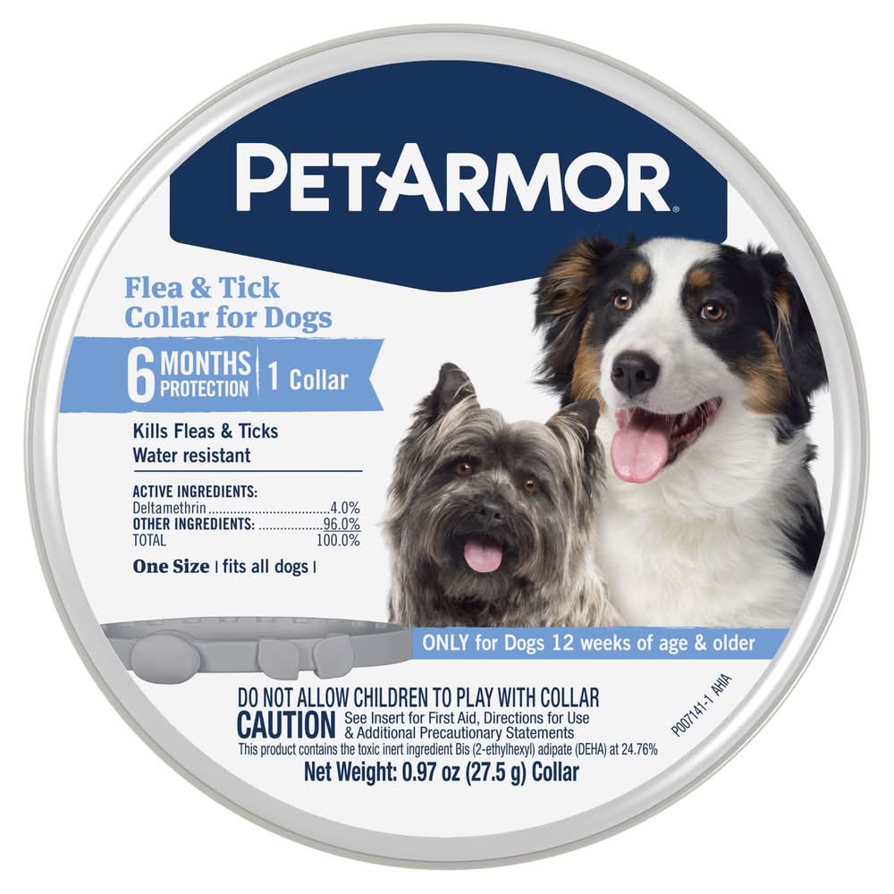 Petarmor Solid Dog Flea And Tick Collar Deltamethrin 0.97 Oz