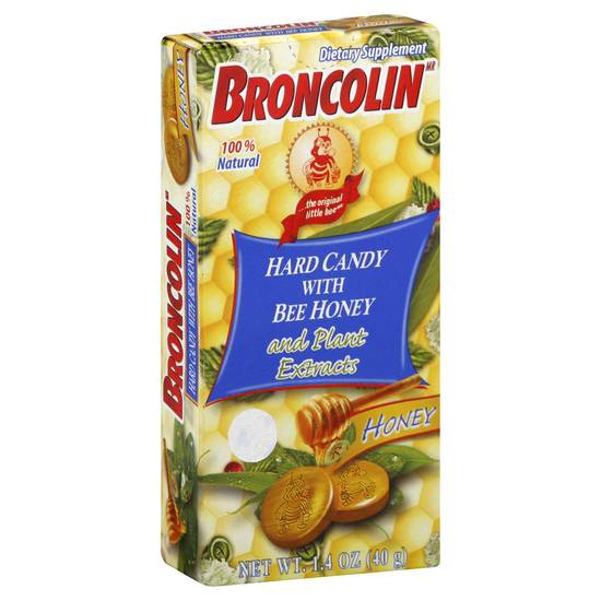 Broncolin Hard Candy With Bee Honey & Plant Extracts (1.4 oz)