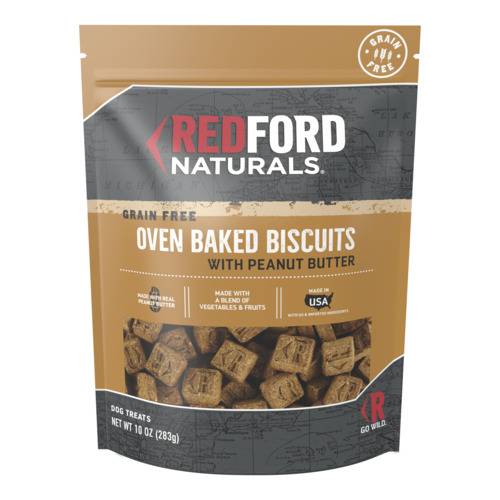 Redford Naturals Grain Free Biscuits With Peanut Butter Dog Treat (10 oz)