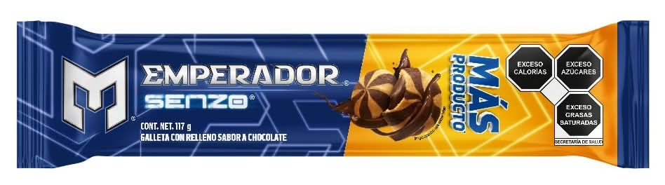 Emperador · Senzo galletas rellenas, chocolate (117 g)
