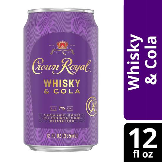Crown Royal Whisky and Cola Canadian Cocktail (12 fl oz)