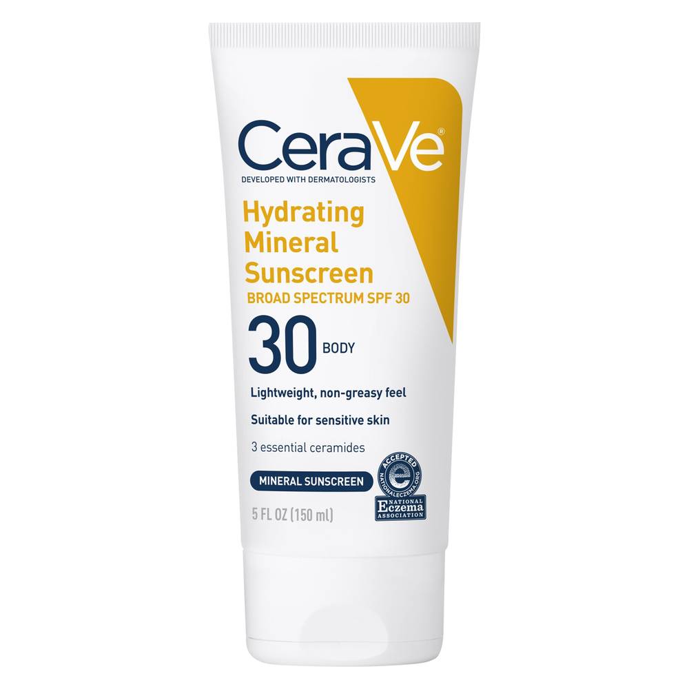 CeraVe Body Hydrating Mineral Sunscreen Spf 30 (5 fl oz)