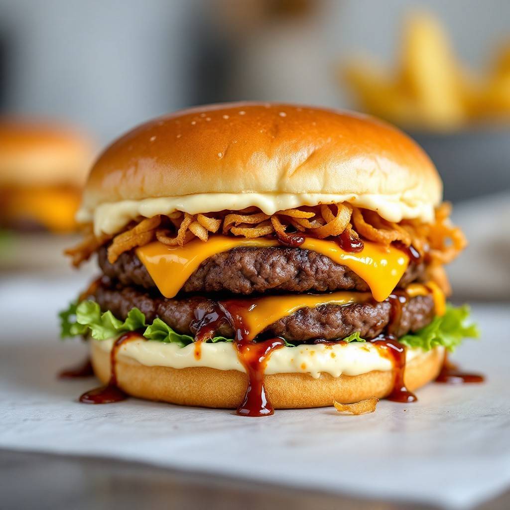 Creamy beef burger 🍔