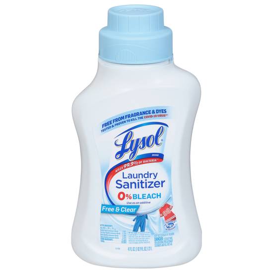 Lysol He Laundry Sanitizer Free & Clear 0% Bleach (41 fl oz)