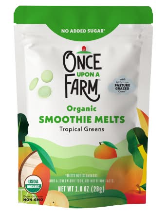 Once Upon a Farm Organic Smoothie Melts, Tropical Greens (1 oz)
