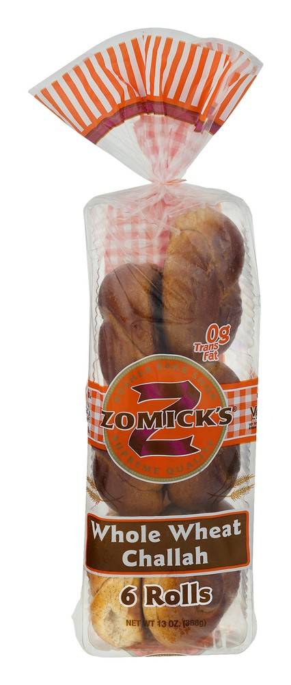Zomick's Whole Wheat Challah (6 rolls)