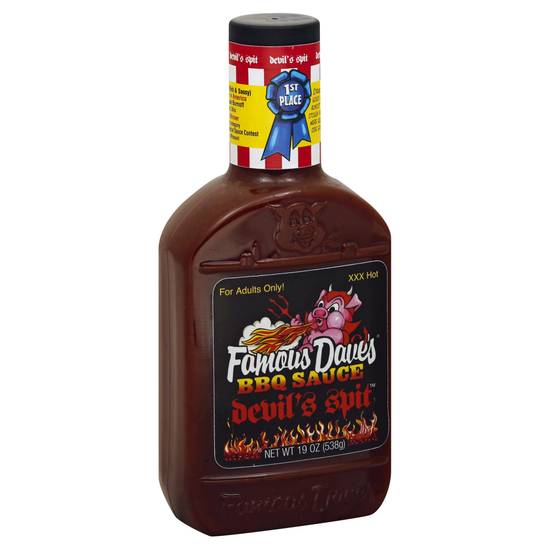 Famous Dave's Xxx Hot Bbq Sauce For Adults