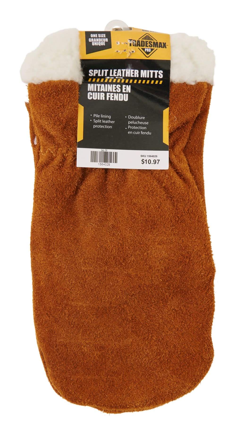 Tradesmax Pro Men's Durable Split Leather Work Mitts