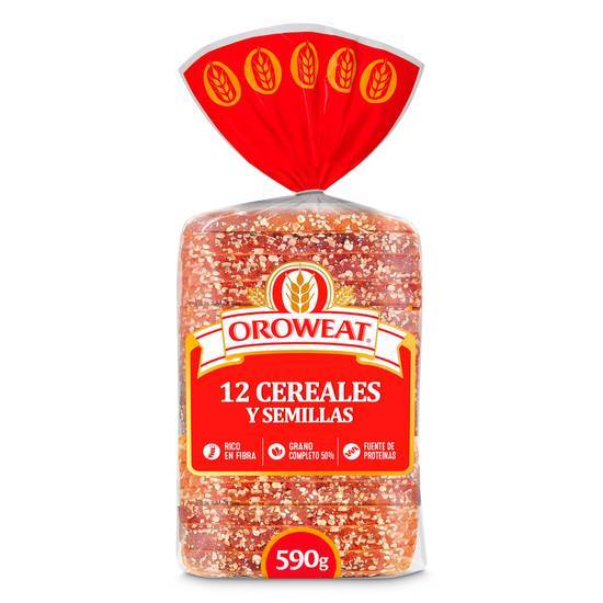 Pan molde 12 cereales y semillas Oroweat bolsa 590 g