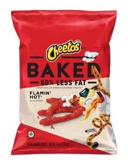 Cheetos Baked Flamin' Hot Cheese Flavored Snacks 2.75 oz