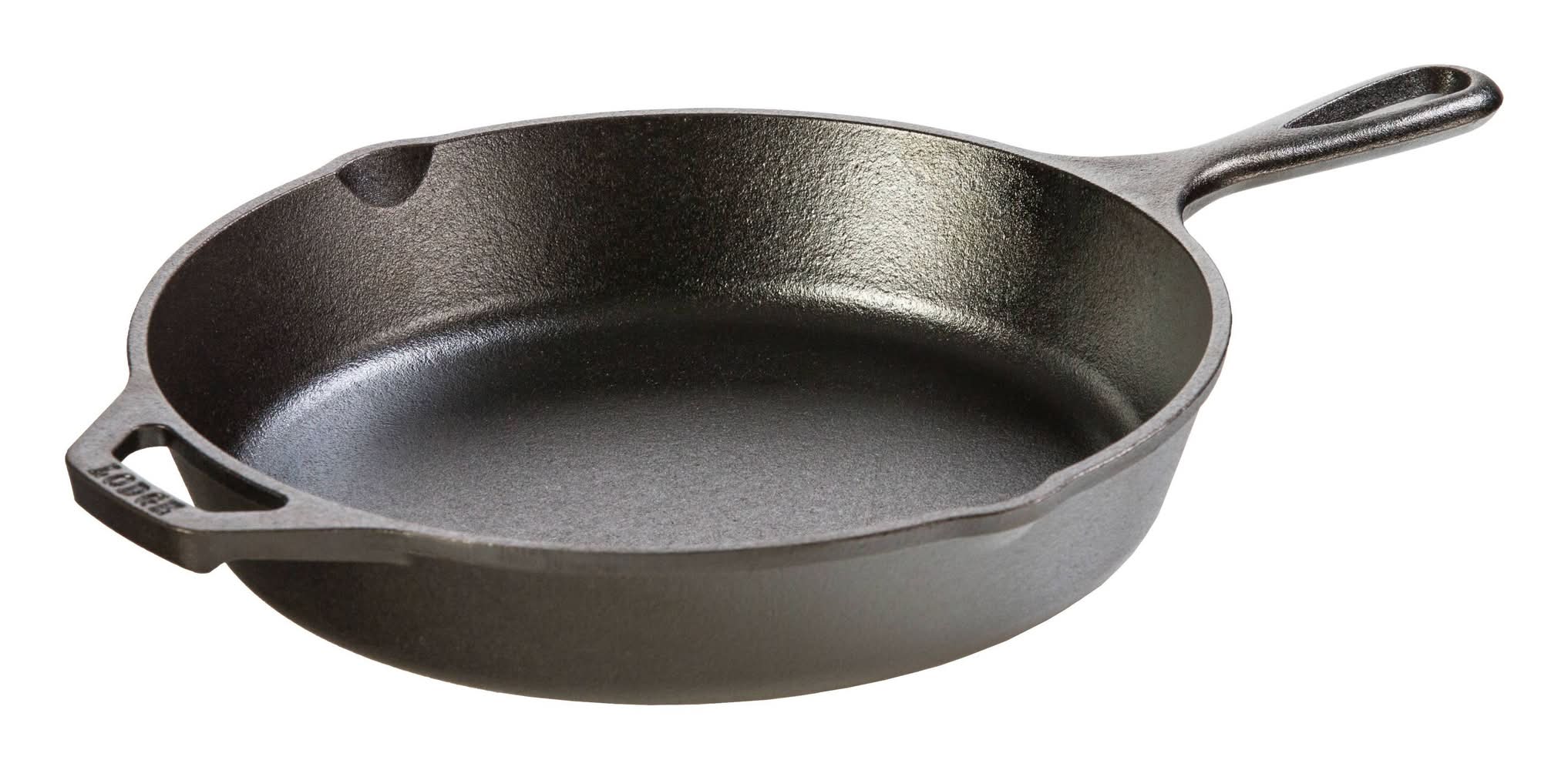 Lodge Seasoned Cast Iron Skillet Pan, 10.25 in, Black