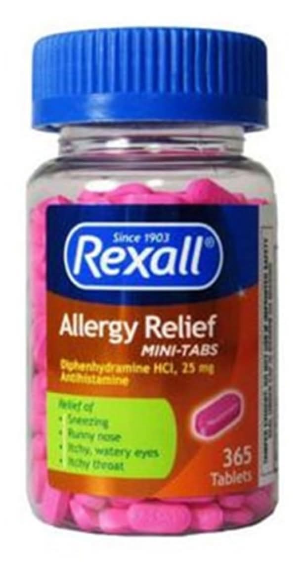 Rexall Allergy Relief Mini Tablets 365 Ct