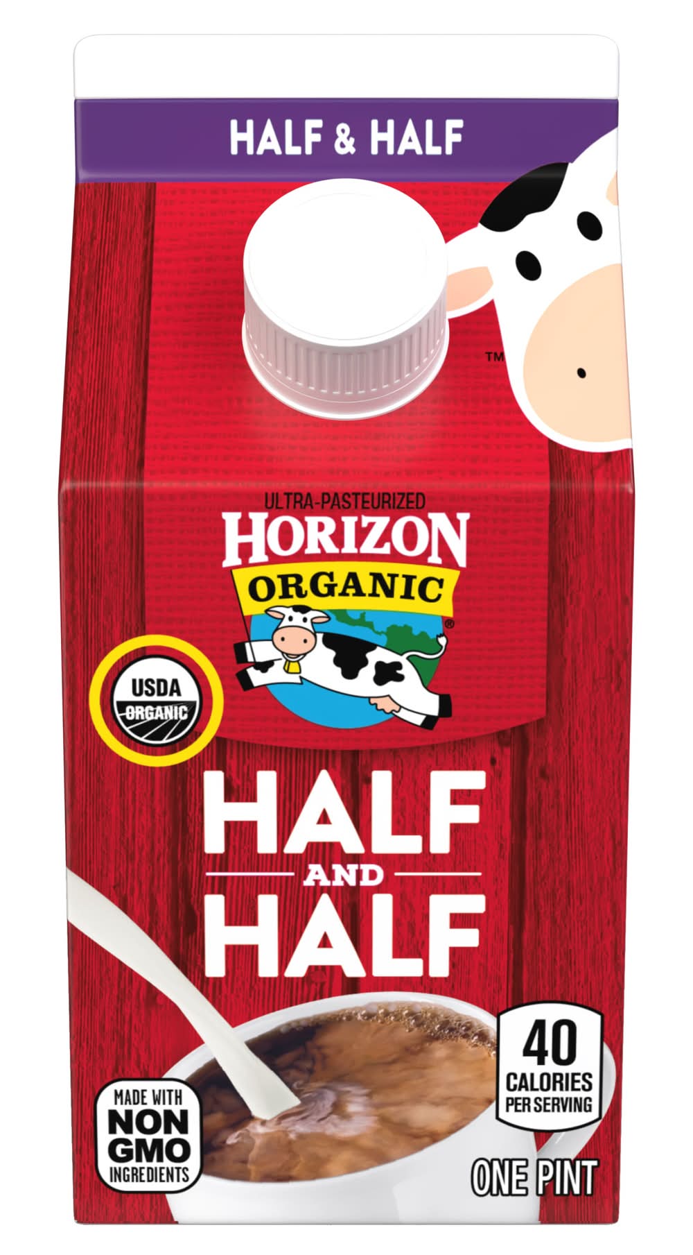 Horizon Organic Half & Half Ultra Pasteurized Coffee Creamer (1 pint)