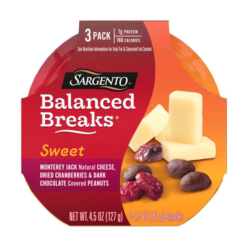 Sargento Balanced Breaks Sweet Cheese Cranberries Snack packs (4.5 oz)