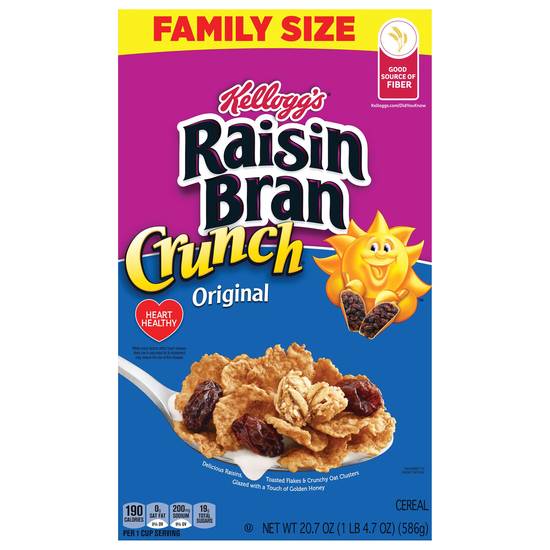 Raisin Bran Kellogg's Crunch Breakfast Cereal Original