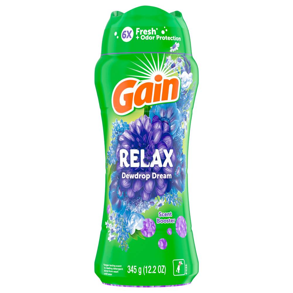 Gain In-Wash Scent Booster Beads, Relax Dewdrop Dream (12.2 oz)