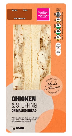 ASDA Chicken & Stuffing Sandwich