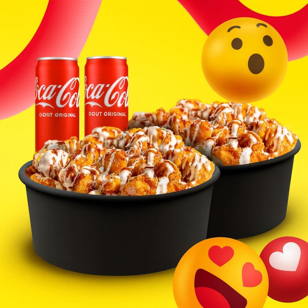 MENU CROUSTY DUO AU CHOIX 👩❤️👨 +2  CANETTE🥤+ 2 Desserts offerts !!