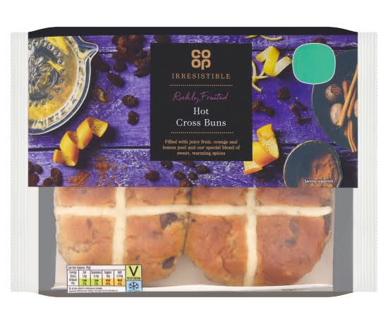 Co-op Irresistible Limited Edition Richly Fruited Hot Cross Buns