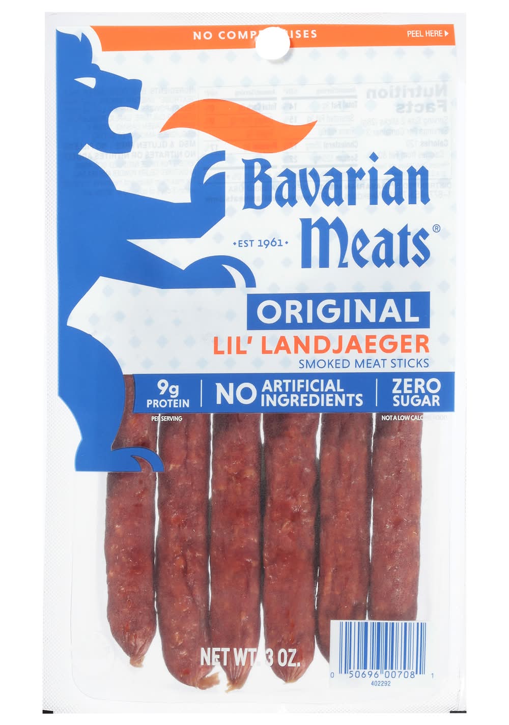 Bavarian Meats Original Hardwood Smoked Lil' Landjaeger Sticks (3 oz)
