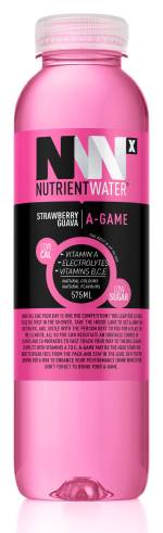Nutrient Water A Game Energy Drink, Strawberry-Guava (12 x 575mL)