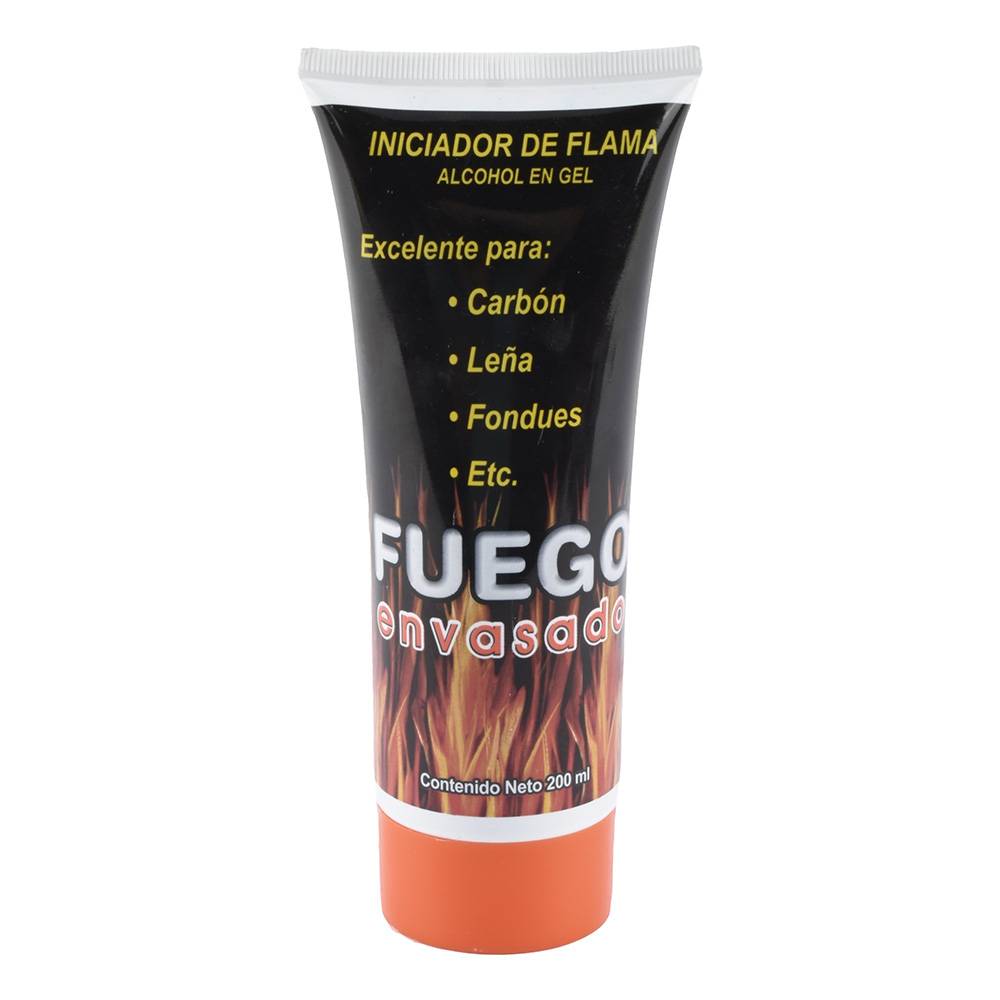 Fuego envasado · Alcohol en gel