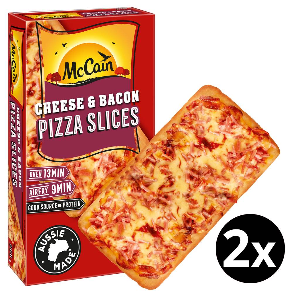 McCain Cheese & Bacon Pizza Slices (600g, 2 pack)