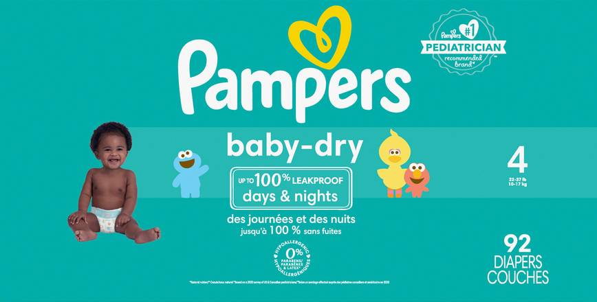 Pampers Baby-Dry Diapers Size 4