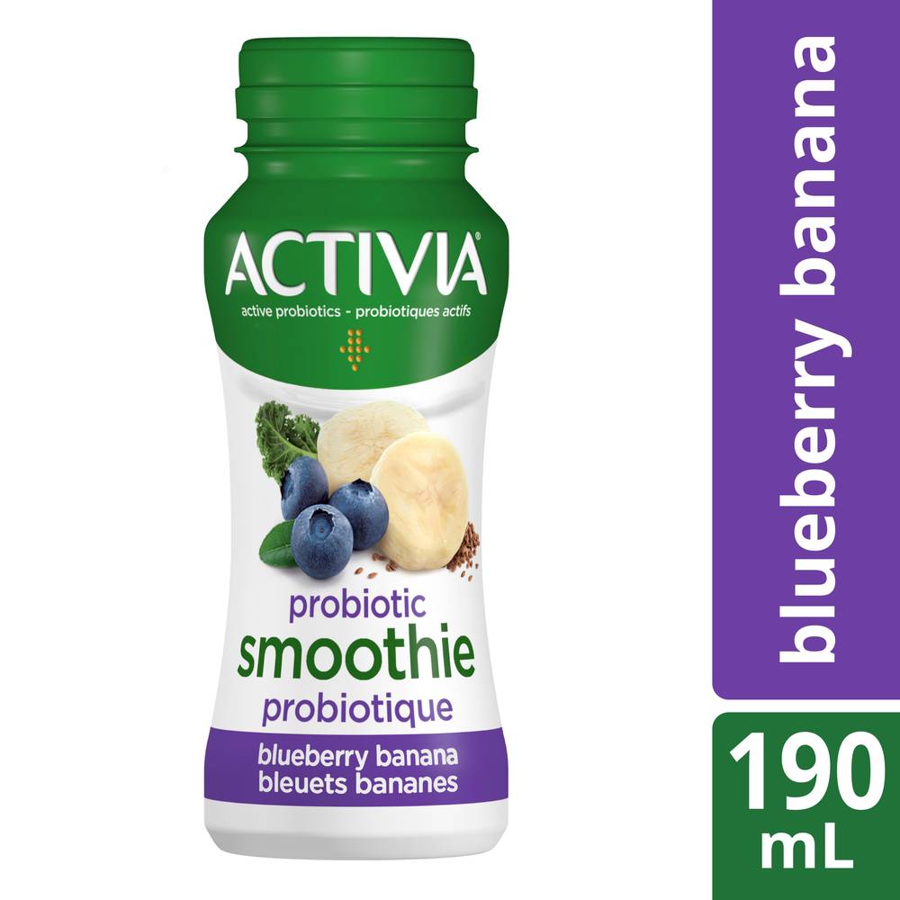 Activia Blueberry Banana Probiotic Smoothie (190 ml)