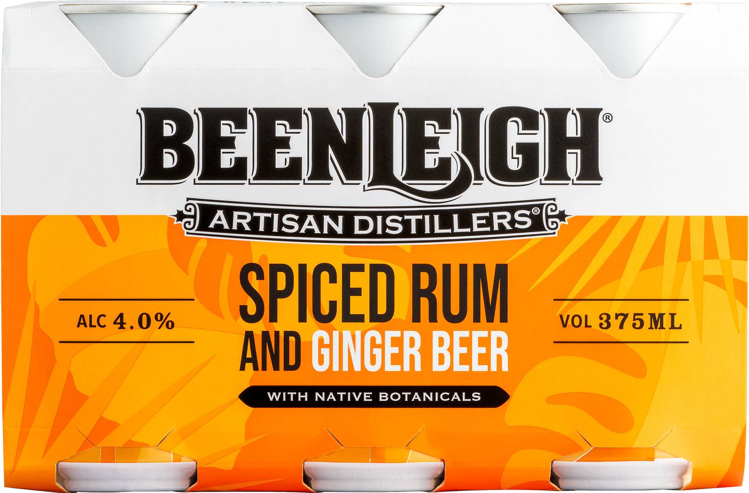 Beenleigh Spiced Rum & Ginger Beer Can 375mL X 6 pack