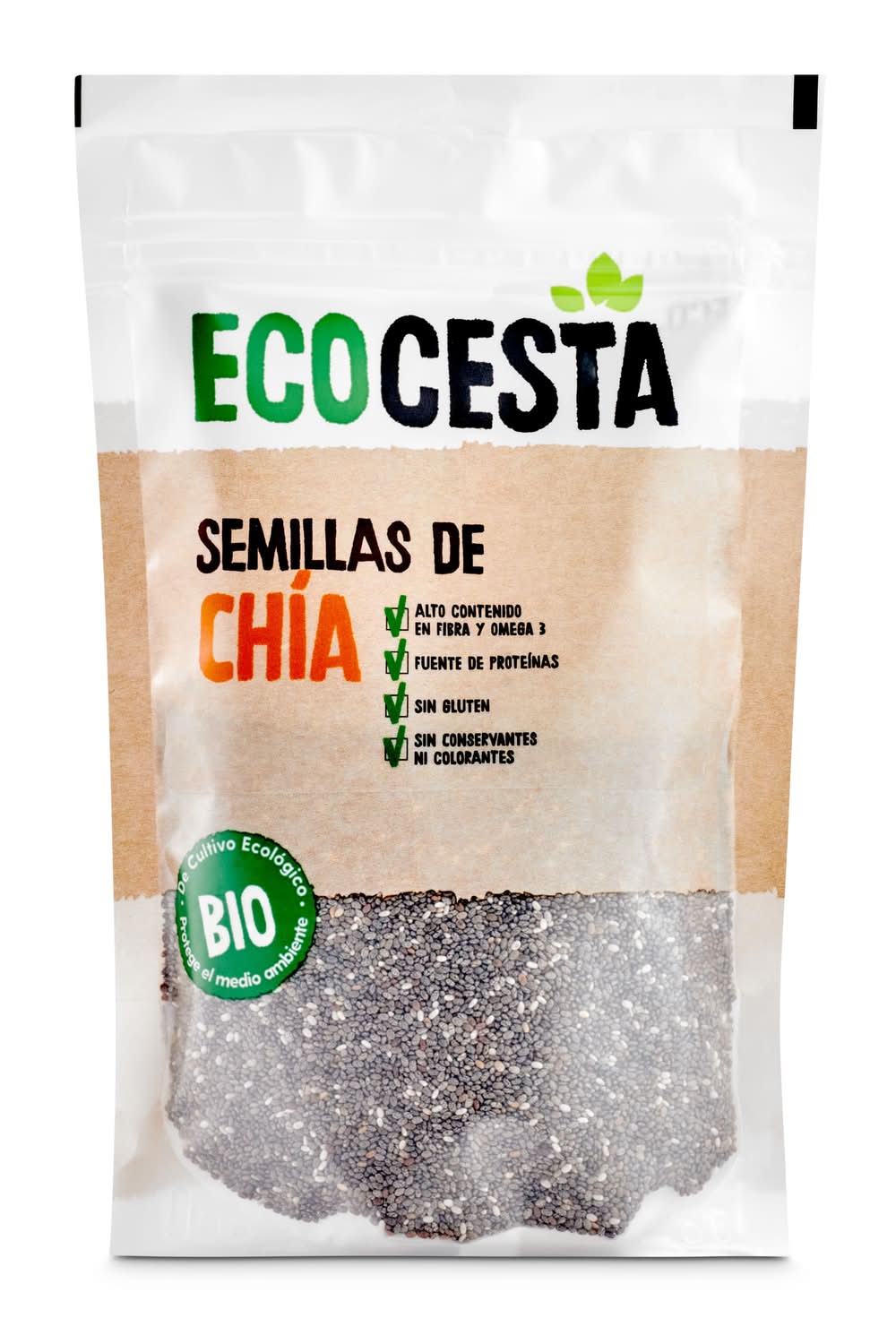 Semillas De Chía Ecocesta Bolsa 160 G
