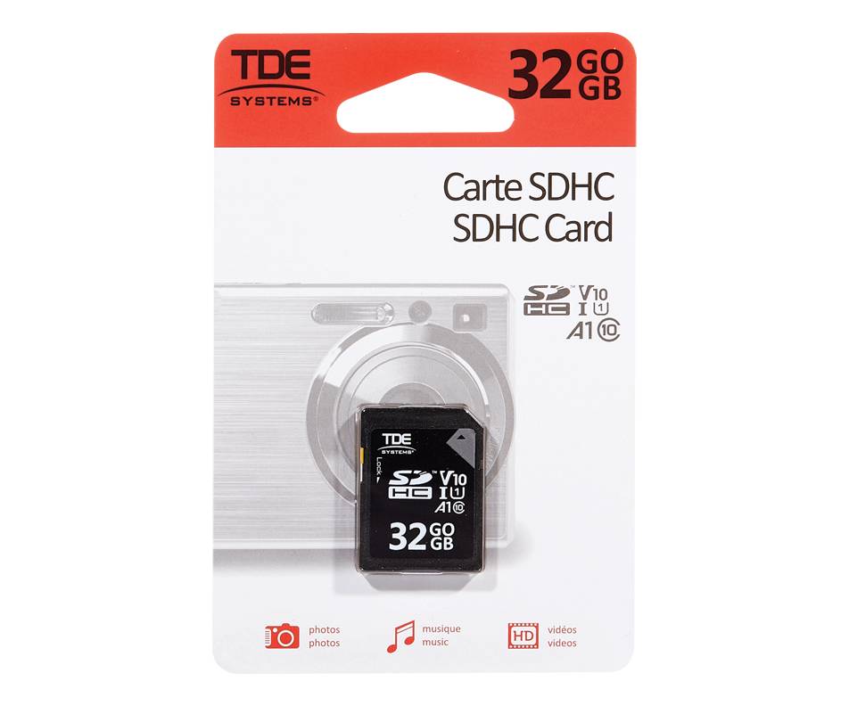 Tde carte sdhc (1 unité, 32 go) - sdhc 32gb card (1 unit)