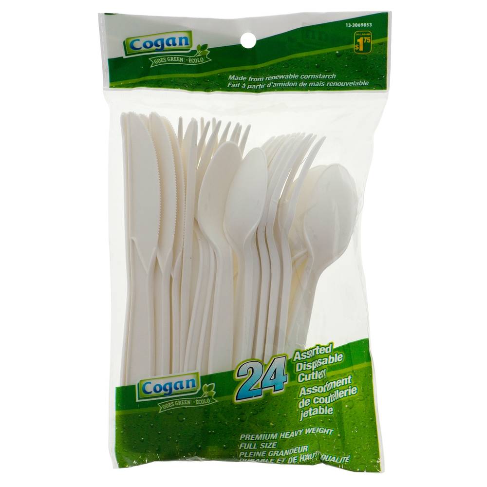 Assorted Ecolo Cutlery, 24 Pack